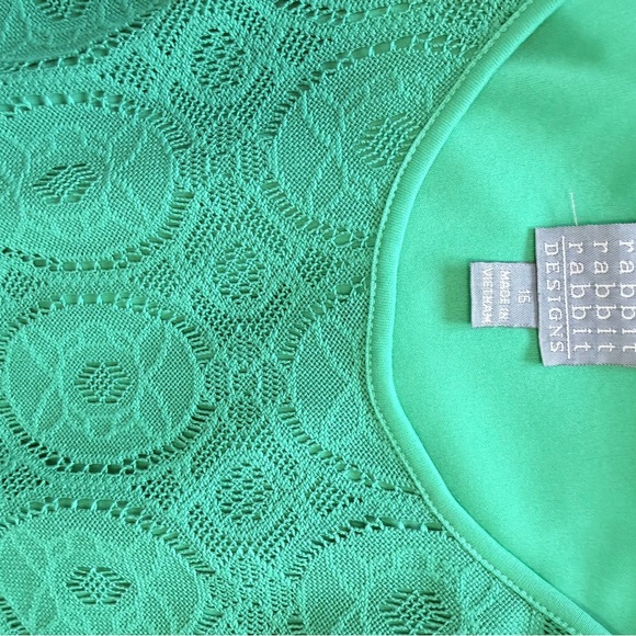 Rabbit Rabbit Rabbit Green Lace Midi Dress - Picture 3 of 4